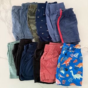 Carter's Kids Shorts Set - Blue, Green, Black, Pink, and Multicolor